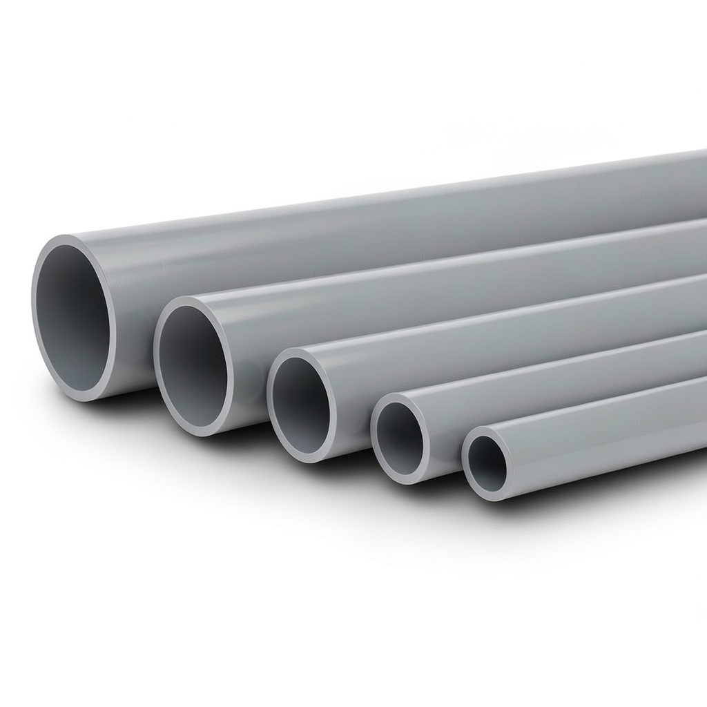 UPVC Pipes Nominal Pressure 2 Bar Outside Diameter 250 mm Thickness 2.0 mm Gray