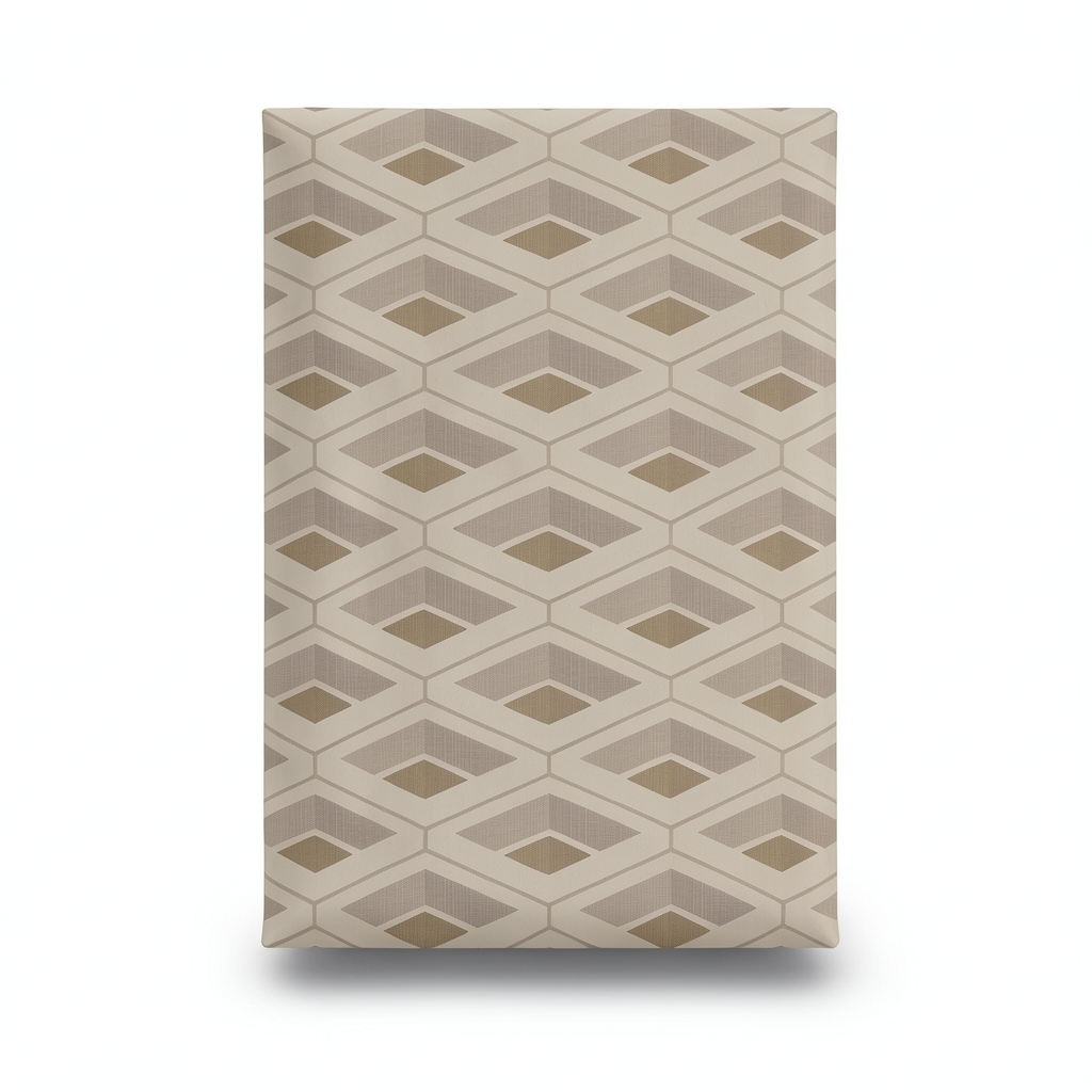 Geometric Wallpaper Light Brown 10m x 0.70m, Model Z76016