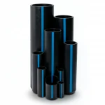 Sappco HDPE Pipes PE 100 Pressure 6 Bar Outside Diameter 250 mm Thickness 9.6 mm Black Color