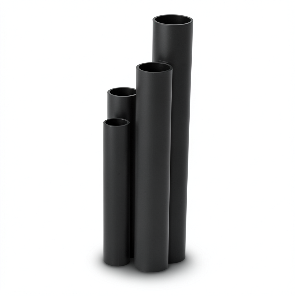 مواسير HDPE SDR 17.6 قطر خارجي 50 مم سمك 2.9 مم لون أسود