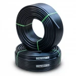 أنابيب HDPE نيبروبلاست PE 100 ضغط 16 بار قطر خارجي 25 مم سمك 2.3 مم لون اسود