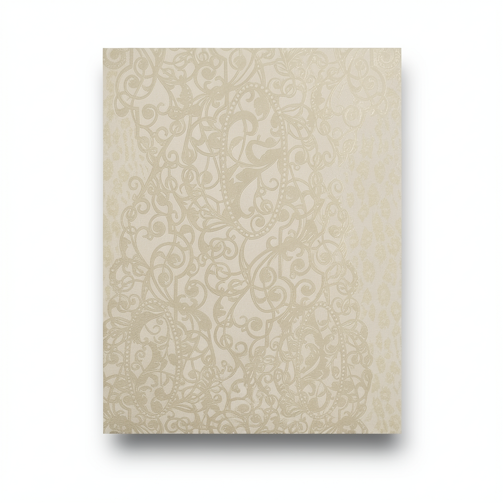 Italian Wallpaper Patterned Design 10 m x 0.70 m Beige