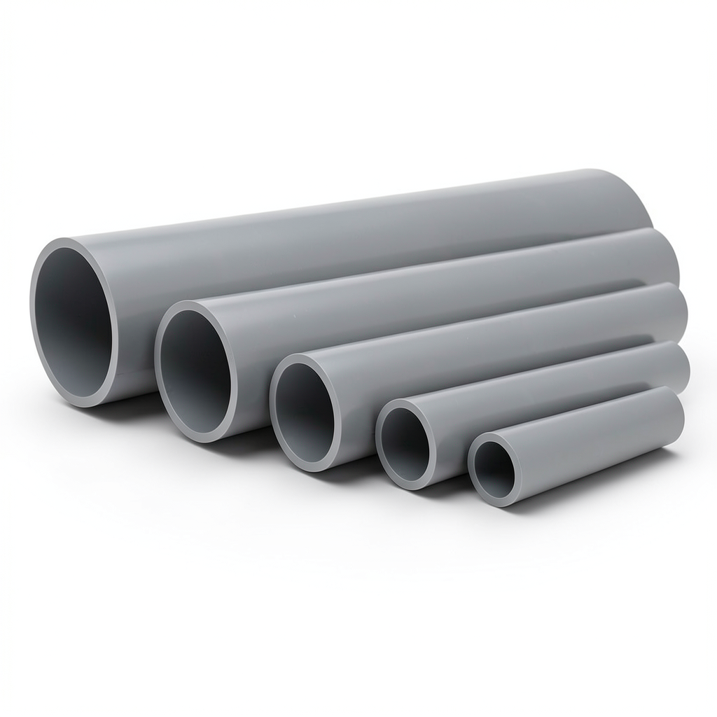 UPVC Pipes Nominal Pressure 2 Bar Outside Diameter 800 mm Thickness 6.4 mm Gray
