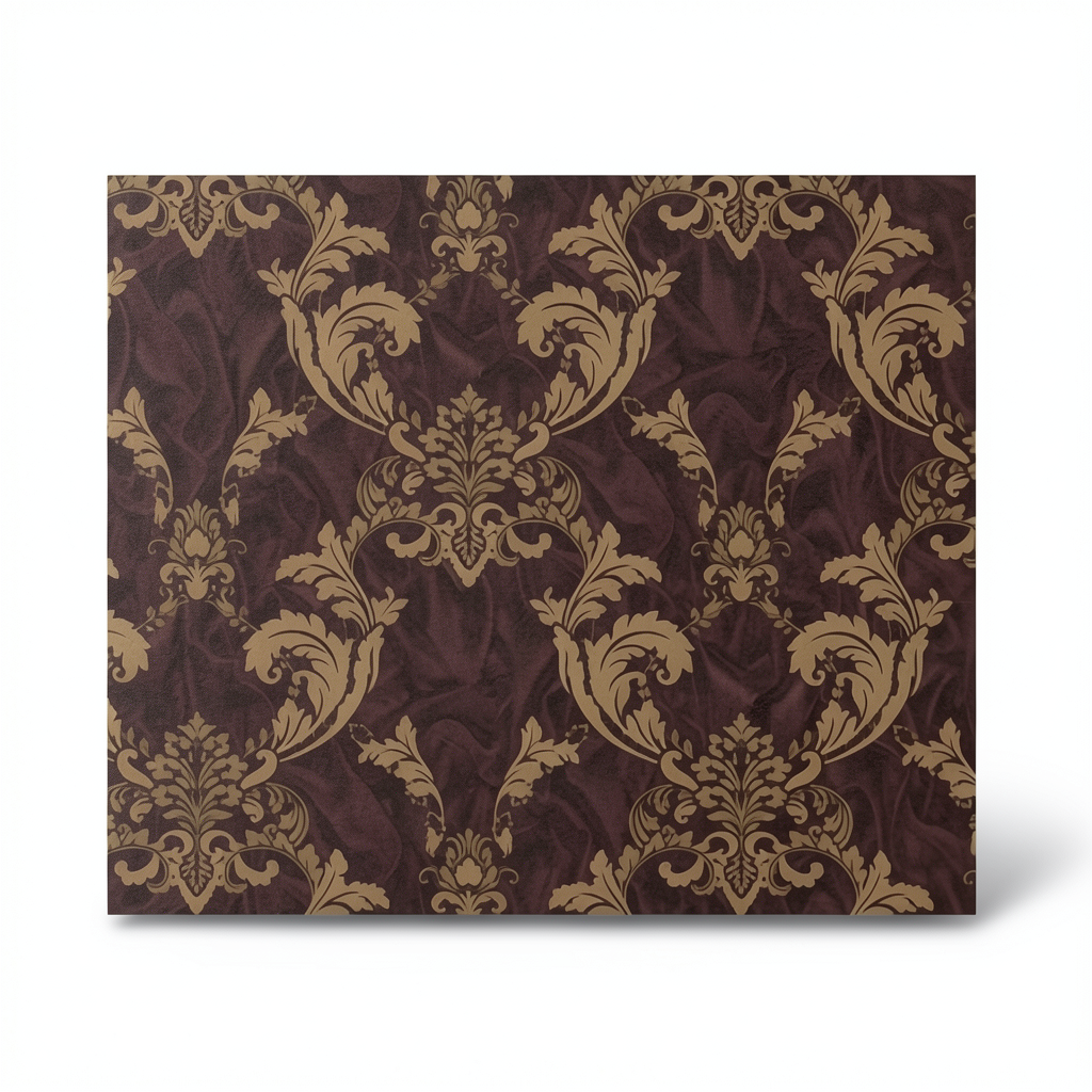 Wall Decoration Classic Design 10 m x 1.06 m Dark Brown, Model 81872