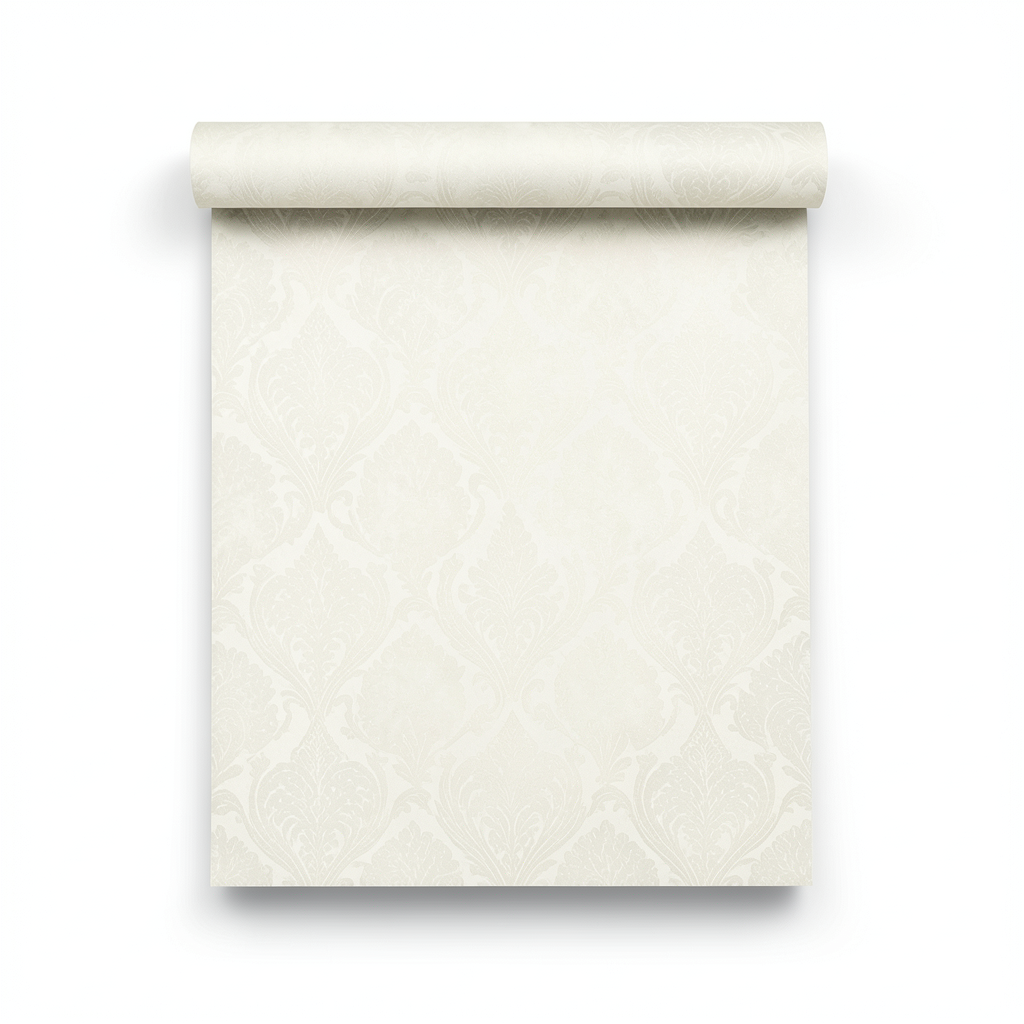 Italian Patterned Wall Covering 10m x 0.70m Creamy Color, Model Z76026