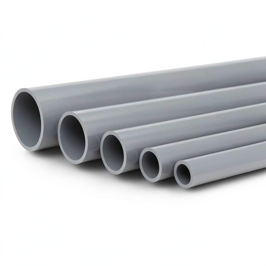 UPVC Pipes Nominal Pressure 2 Bar Outside Diameter 800 mm Thickness 6.4 mm Gray