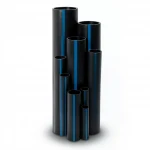 Sappco HDPE Pipes PE 100 Pressure 6 Bar Outside Diameter 630 mm Thickness 24.1 mm Black Color