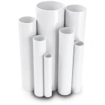 مواسير UPVC ضغط 6 بار قطر خارجي 355 مم سمك 10.4 مم لون أبيض