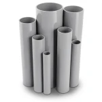 مواسير UPVC ضغط 6 بار قطر خارجي 355 مم سمك 10.4 مم لون رمادي