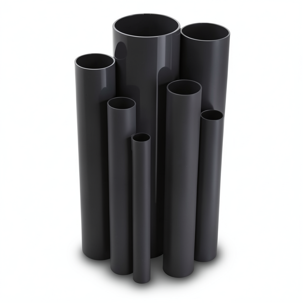 UPVC Pipes Nominal Pressure 6 Bar Outside Diameter 355 mm Thickness 10.4 mm Black