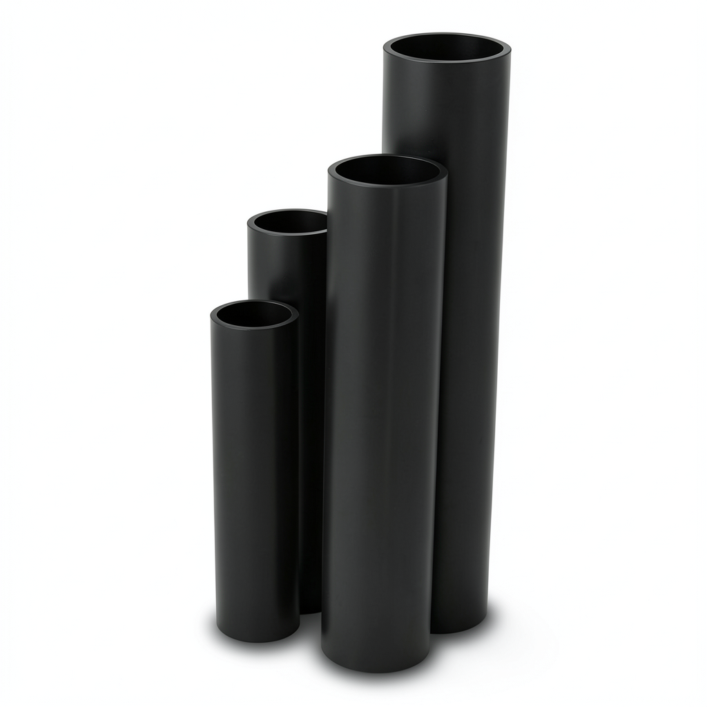 HDPE Pipes SDR 17.6 Outside Diameter 63 mm Thickness 3.6 mm Black