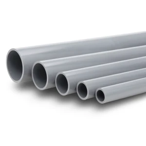 مواسير UPVC ضغط 2 بار قطر خارجي 250 مم سمك 2.0 مم لون رمادي