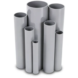 UPVC Pipes Pressure 16 Bar Outside Diameter 355 mm Thickness 26.3 mm Gray
