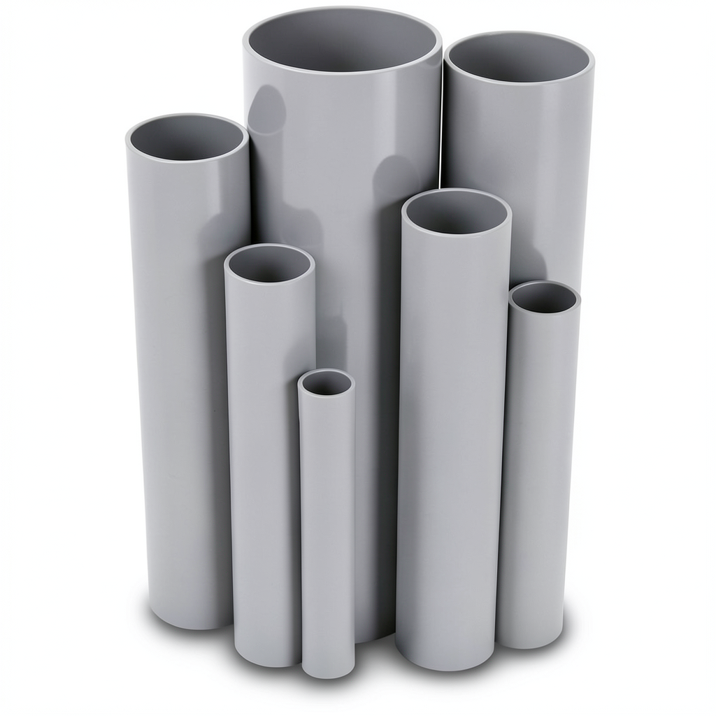 UPVC Pipes Pressure 16 Bar Outside Diameter 355 mm Thickness 26.3 mm Gray
