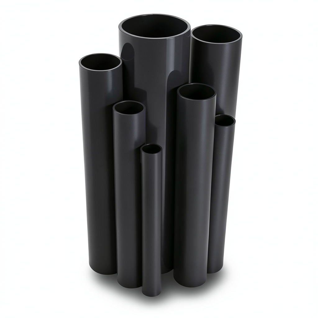 مواسير UPVC ضغط اسمي 16 بار قطر خارجي 355 مم سمك 26.3 مم لون اسود
