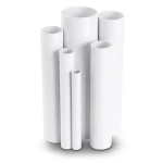 مواسير UPVC ضغط اسمي 2.5 بار قطر خارجي 400 مم سمك 3.2 مم لون أبيض