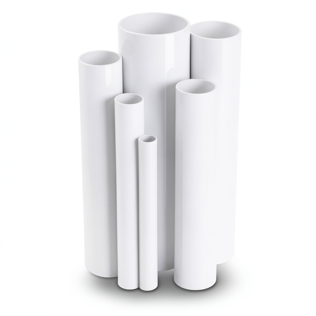 مواسير UPVC ضغط اسمي 2.5 بار قطر خارجي 400 مم سمك 3.2 مم لون أبيض