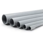 انابيب UPVC ضغط اسمي 2 بار قطر خارجي 355 مم سمك 2.9 مم لون رمادي