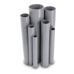 مواسير UPVC ضغط 2.5 بار قطر خارجي 400 مم سمك 3.2 مم لون رمادي