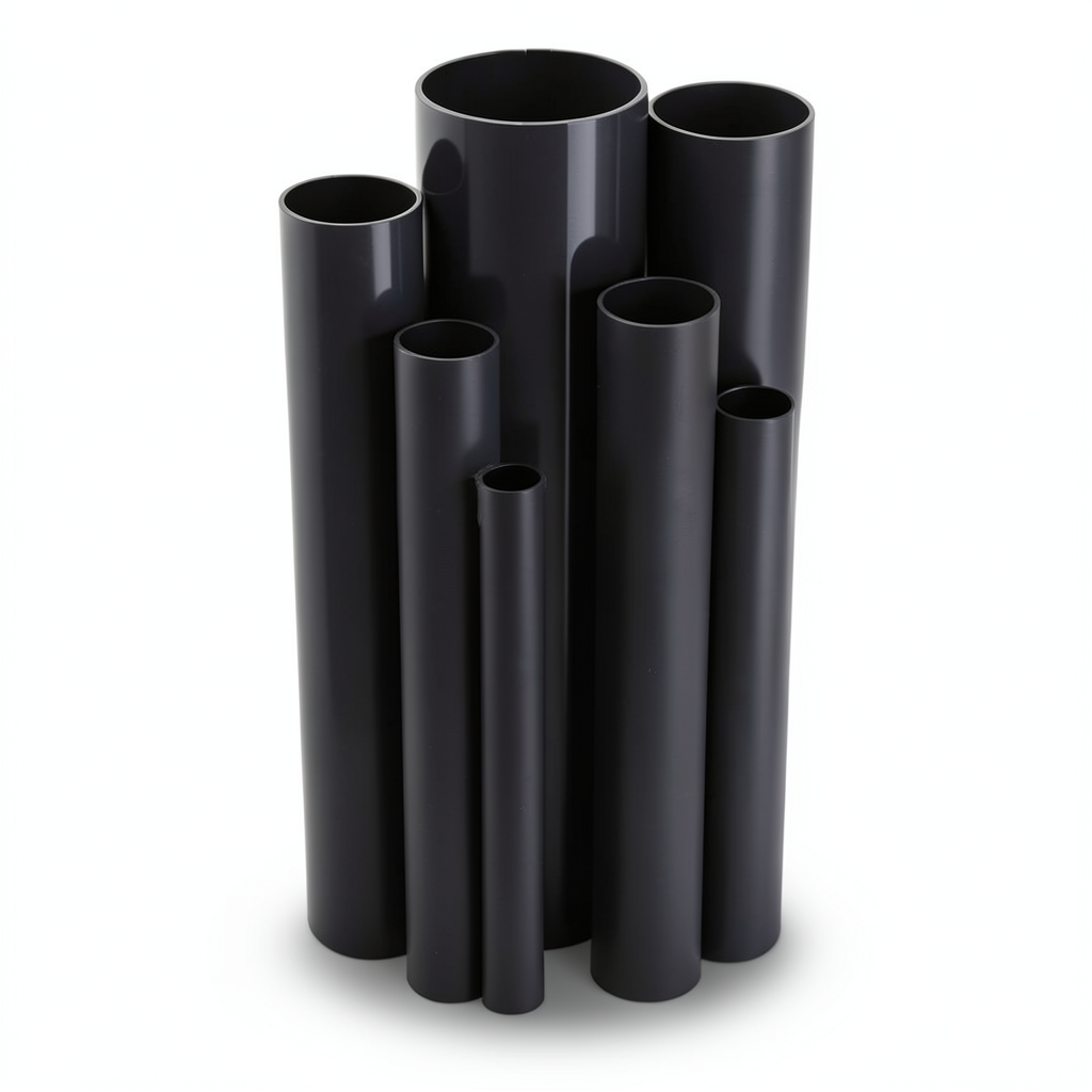 UPVC Pipes Nominal Pressure 2.5 Bar Outside Diameter 400 mm Thickness 3.2 mm Black