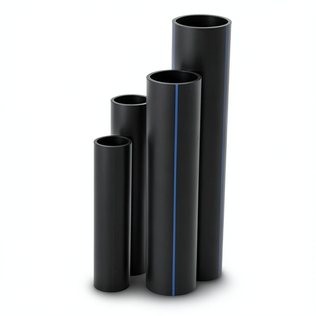 مواسير HDPE SDR 13.6 قطر خارجي 125 مم سمك 9.2 مم لون أسود