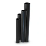 أنابيب HDPE SDR 17.6 قطر خارجي 160 مم سمك 9.1 مم لون أسود