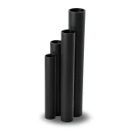 مواسير HDPE SDR 13.6 قطر خارجي 140 مم سمك 10.3 مم لون أسود