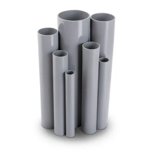 UPVC Pipes Pressure 4 Bar Outside Diameter 400 mm Thickness 7.9 mm Gray
