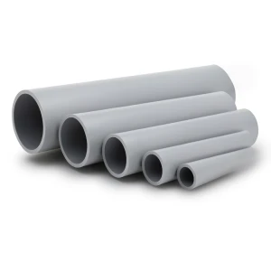 أنابيب UPVC ضغط اسمي 2 بار قطر خارجي 500 مم سمك 4.0 مم لون رمادي