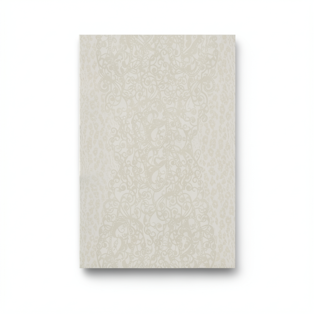 Patterned Wallpaper 10 m x 0.70 m Pale Beige, Model 14009