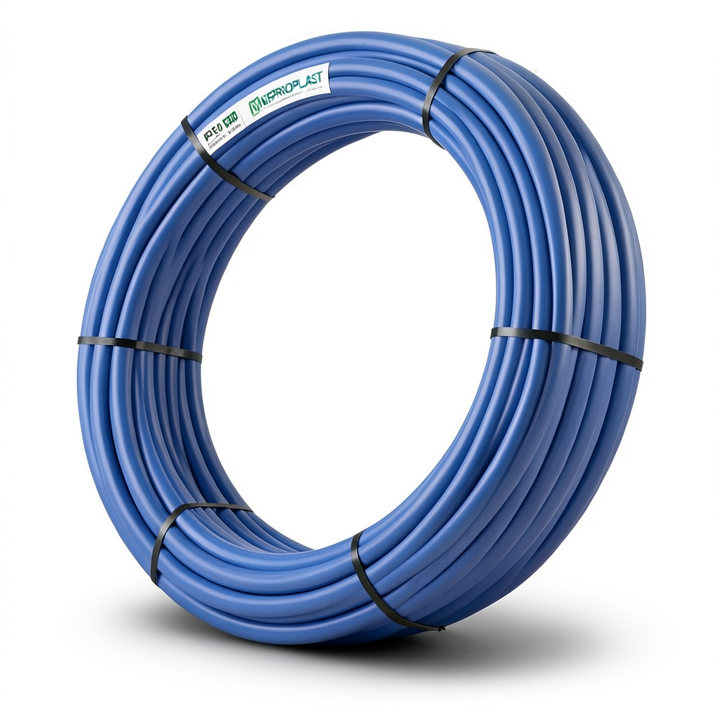 أنابيب HDPE PE 80 ضغط 16 بار قطر خارجي 32 مم سمك 3.6 مم لون أزرق | نيبروبلاست
