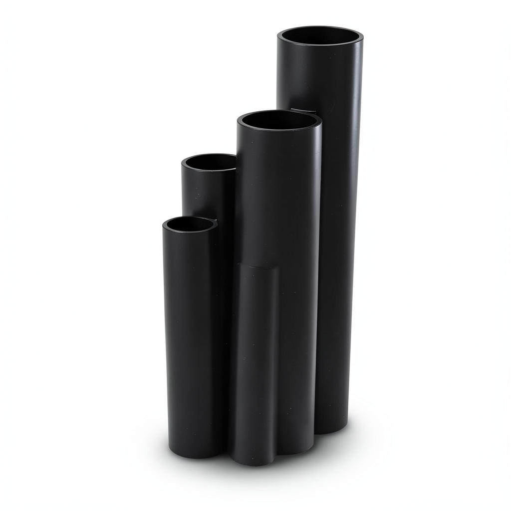 مواسير HDPE SDR 13.6 قطر خارجي 280 مم سمك 20.6 مم لون أسود