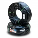 أنابيب HDPE نيبروبلاست PE 100 ضغط 16 بار قطر خارجي 20 مم سمك 1.9 مم لون اسود