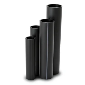 أنابيب HDPE SDR 17.6 قطر خارجي 225 مم سمك 12.8 مم لون أسود