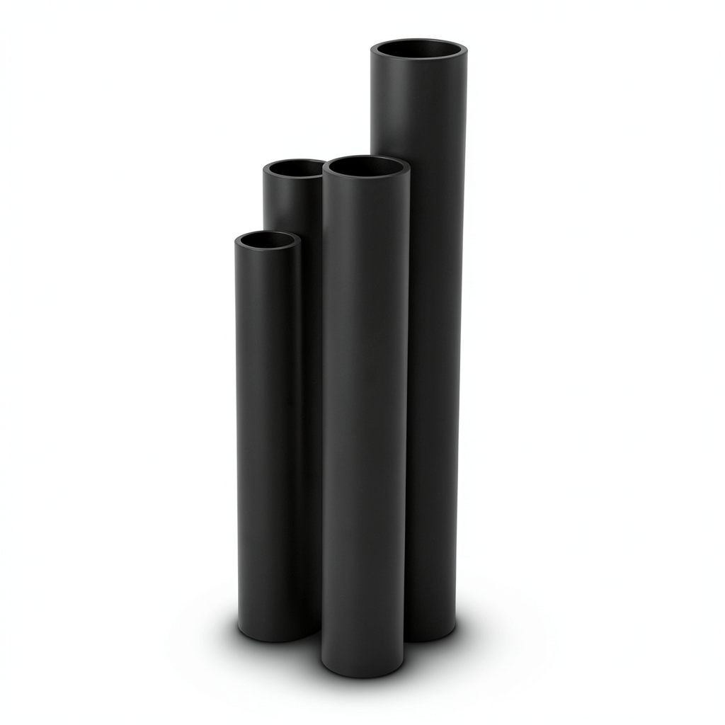 مواسير HDPE SDR 17.6 قطر خارجي 63 مم سمك 3.6 مم لون أسود