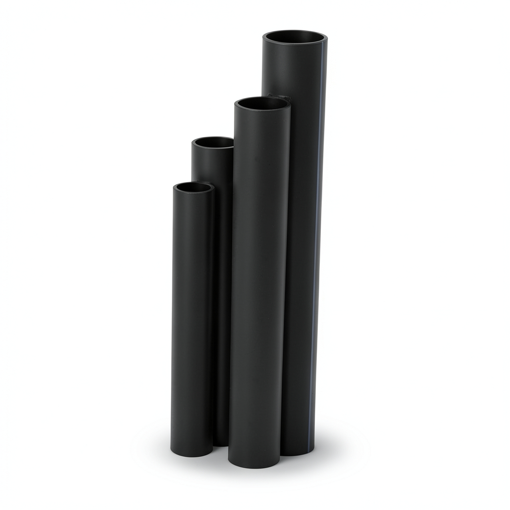 مواسير HDPE SDR 17.6 قطر خارجي 90 مم سمك 5.1 مم لون أسود