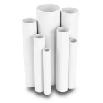 مواسير UPVC ضغط 4 بار قطر خارجي 355 مم سمك 7 مم لون أبيض