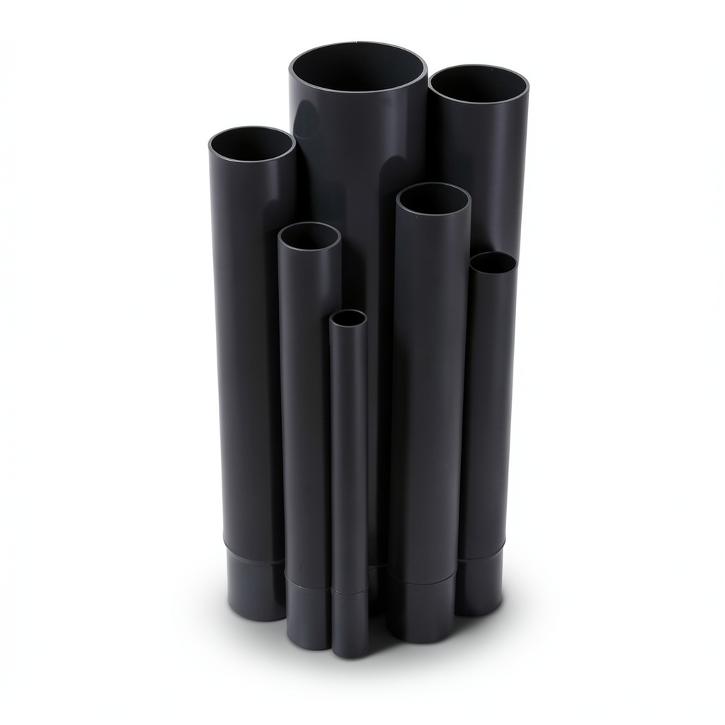 UPVC Pipes Nominal Pressure 4 Bar Outside Diameter 355 mm Thickness 7 mm Black