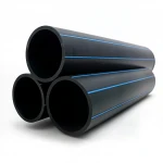 مواسير HDPE نيبروبلاست PE 100 ضغط 16 بار قطر خارجي 160 مم سمك 14.6 مم لون اسود