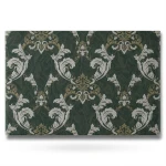 Italian Wallpaper Classic Design 10 m x 1.06 m Dark Green, Model 81851