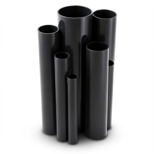 مواسير UPVC ضغط 10 بار قطر خارجي 450 مم سمك 21.5 مم لون اسود