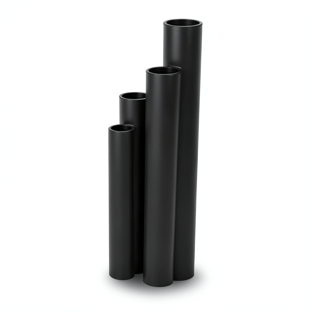 مواسير HDPE SDR 13.6 قطر خارجي 140 مم سمك 10.3 مم لون أسود