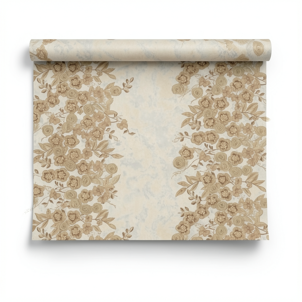 Italian Wall Decoration 10m x 1.06m Light Brown, Model 81565