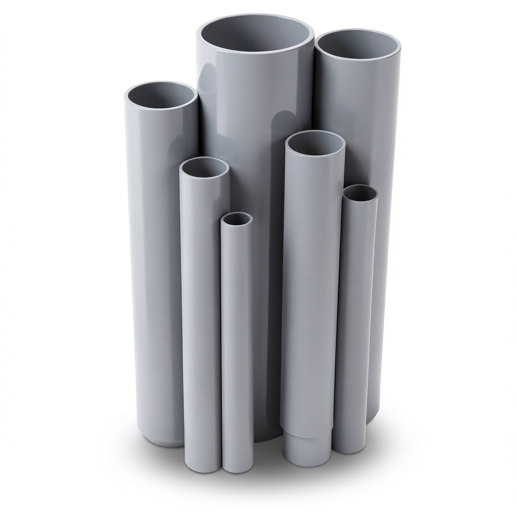 UPVC Pipes Nominal Pressure 10 Bar Outside Diameter 355 mm Thickness 16.9 mm Gray