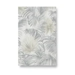 Italian Wallpaper Leaf-Patterned Design Pale Gray, Size 10mx0.70m, Model rc16095
