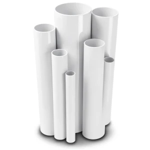 مواسير UPVC ضغط اسمي 2.5 بار قطر خارجي 400 مم سمك 3.2 مم لون أبيض