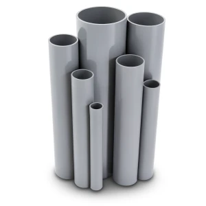 مواسير UPVC ضغط 2.5 بار قطر خارجي 400 مم سمك 3.2 مم لون رمادي