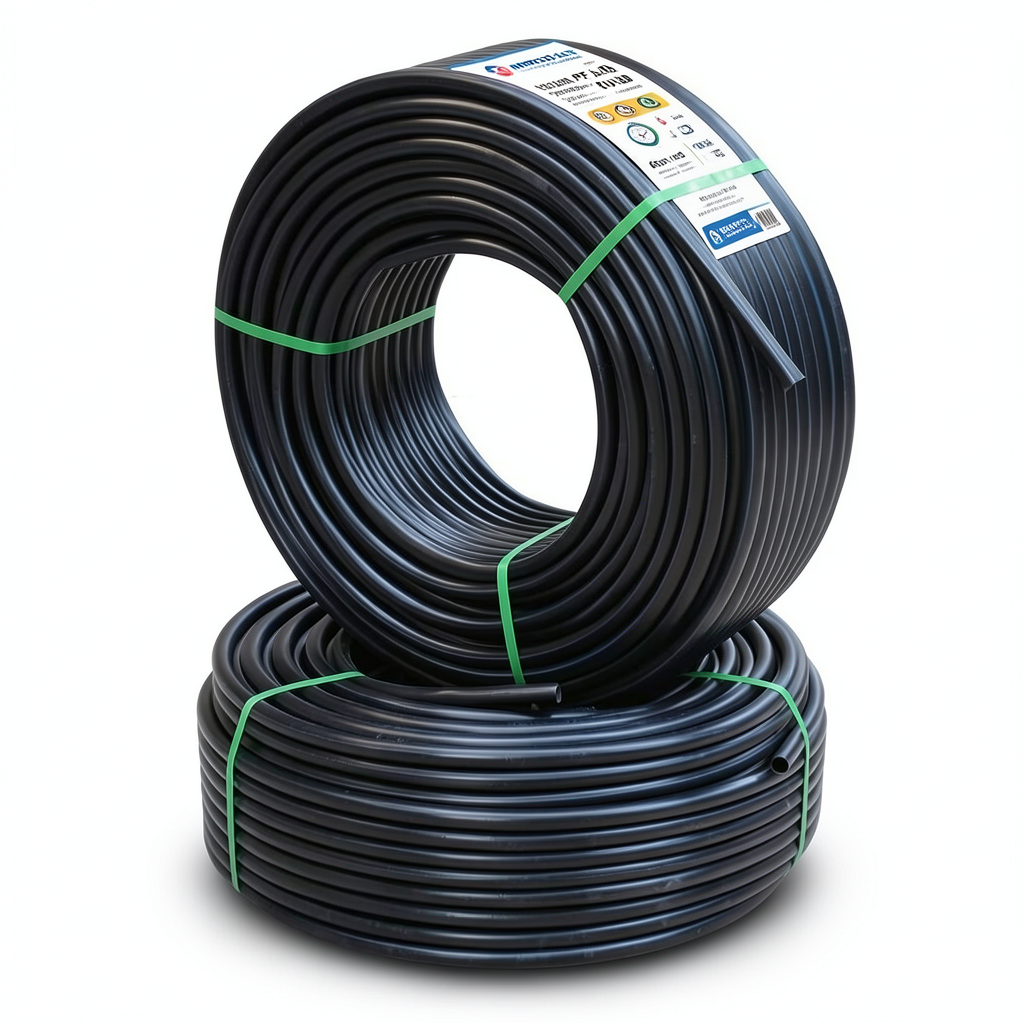 أنابيب HDPE PE 100 ضغط 20 بار قطر 40 مم سمك 4.5 مم لون أسود | نيبروبلاست