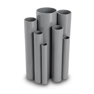 مواسير UPVC ضغط 4 بار قطر خارجي 400 مم سمك 7.9 مم لون رمادي