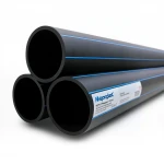 مواسير HDPE نيبروبلاست PE 100 ضغط 16 بار قطر خارجي 280 مم سمك 25.4 مم لون اسود